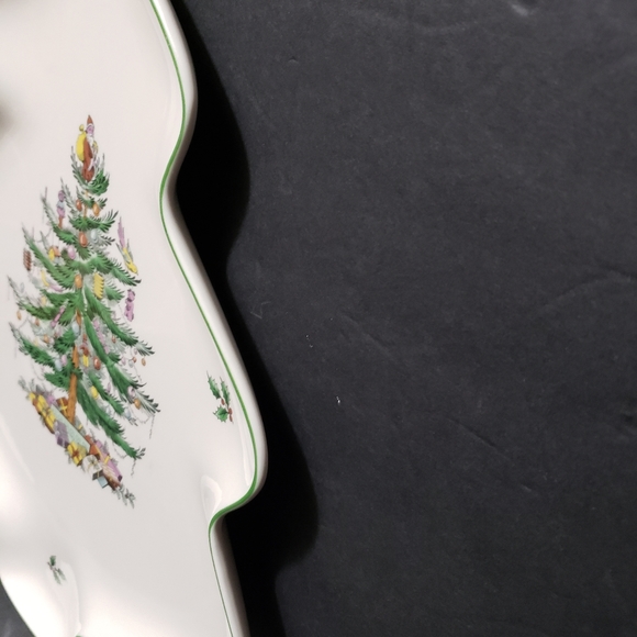 SPODE Christmas Tree Shape Serving Platter - Picture 3 of 6